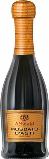 Santero Κρασί Moscato D' Asti Angeli Moscato Bianco Λευκό Γλυκό D' Asti Ημιαφρώδες 187ml