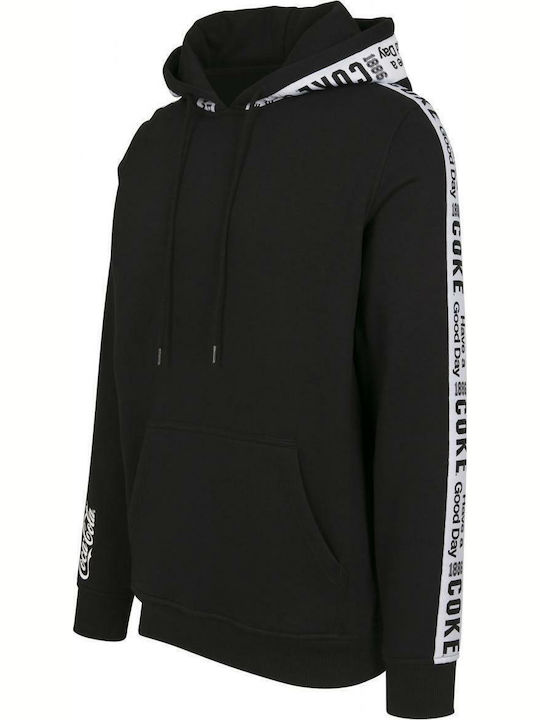 Merchcode Coke Tape Kapuzenpulli Schwarz