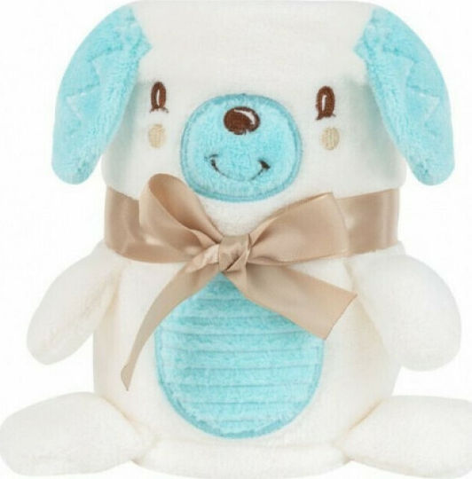 Kikka Boo Κουβέρτα Αγκαλιάς & Λίκνου 3D Puppy με Ζωάκι 75x100εκ.