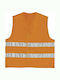 Delta Plus GILP2 Men's Safety Vest with Reflective Film Orange