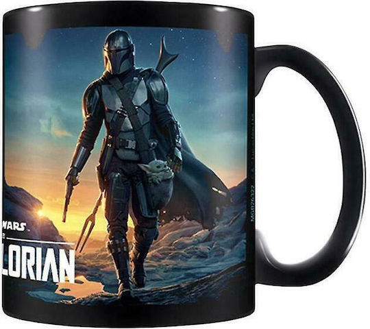 Pyramid International Star Wars: The Mandalorian (Nightfall) Cană Ceramică Neagră 315ml