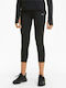 Vorite 3/4 Laufen Frauen Capri Leggings Hochgeschnitten Schwarz