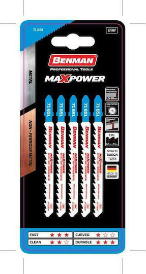 Benman 71851 Blade for Metal 100mm 5pcs