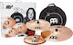 Meinl Cymbals' Set with Carrying Case (14" Hi-Hat, 18" Crash, 22" Ride)