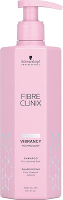 Schwarzkopf Fiber Clinix Vibrancy Shampoos Wiederaufbau/Ernährung für Alle Haartypen 1x300ml