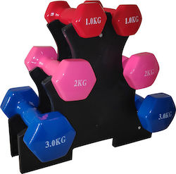 Level-S Комплект От Dumbell Шестоъгълни Винилови 6 Бр Общо Тегло 12кг Level-S Комплект От Dumbell Шестоъгълни Винилови 6 Бр Общо Тегло 12кг