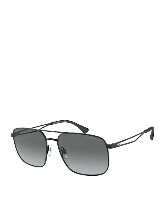 Emporio Armani Men's Sunglasses with Black Metal Frame and Black Gradient Lenses EA2106 30018G