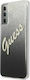 Guess Glitter Gradient Script Back Cover Σιλικό...