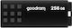 GoodRAM UME3 256GB USB 3.2 Μαύρο Black