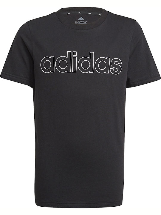 adidas Παιδικό T-shirt Μαύρο Essentials Linear