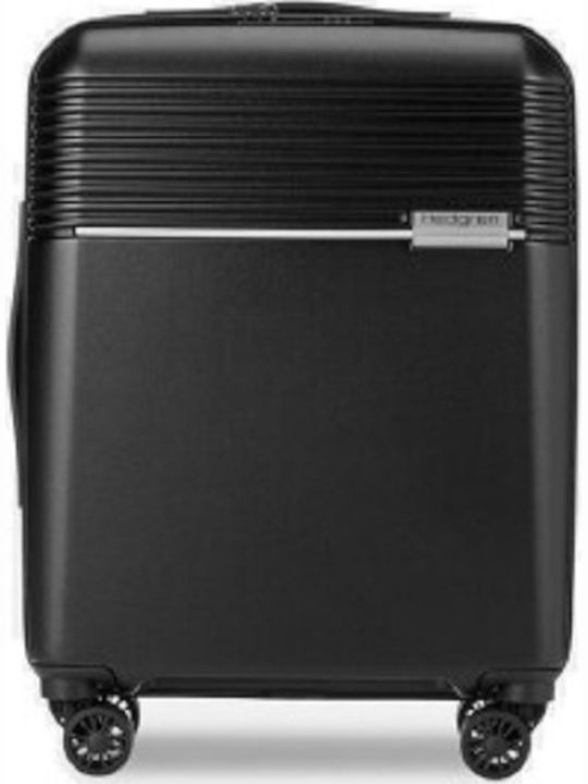 Hedgren stripe HLNO01XS Βαλίτσα Ταξιδίου Καμπίνας Σκληρή Μαύρη με 4 Ρόδες Ύψους 55εκ.