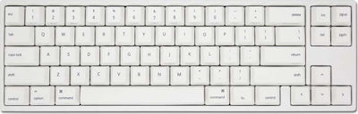 Ducky x Varmilo MIYA Pro Mac White LED 65% Dye Sub PBT Gaming Μηχανικό Πληκτρολόγιο Tenkeyless με Cherry MX Clear διακόπτες και Φωτιζόμενα πλήκτρα (Αγγλικό US) Λευκό