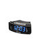 Kruger & Matz Tabletop Digital LED Clock Plastic With Alarm Clock & Radio Black KM0813