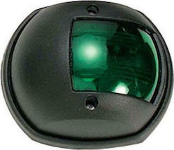 Eval Boat Light Without Mast Green Side Light with Black Casing 03010-B