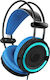 Andowl Q7 Over Ear Gaming Headset με σύνδεση 3.5mm Μπλε