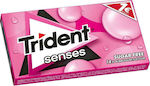 Trident 14 Gume de mestecat Senses cu Aromă de Bubblegum Fără adaos de zahăr 1buc 27gr