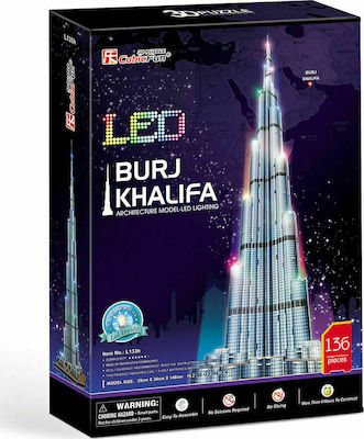 Burj Khalifa Puzzle 3D 136 Bucăți