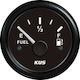 Eval Boat Fuel Level Gauge Black Diesel-Petrol Indicator