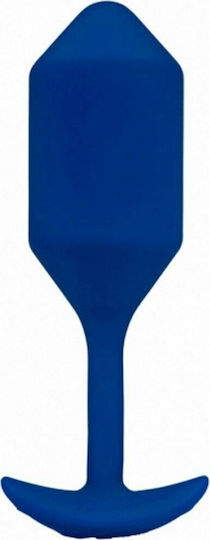 b-Vibe Vibrating Snug Plug XL Anal Plug mit Vibration XLarge Blau 5.8cm