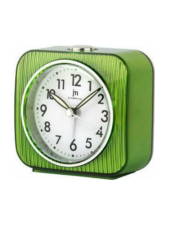 Justaminute Tabletop Clock with Alarm Green JA7076V