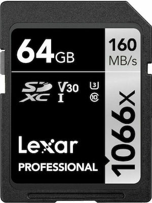 Lexar Professional SDXC 64GB Klasse 10 U3 V30 UHS-II