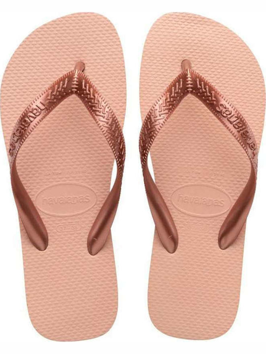 Havaianas Top Tiras Flip Flops in Rose Gold Colour