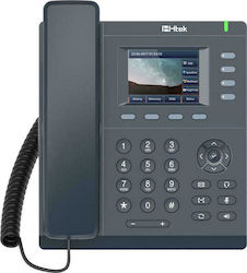 Htek UC921P Wired IP Phone with 4 Lines Black