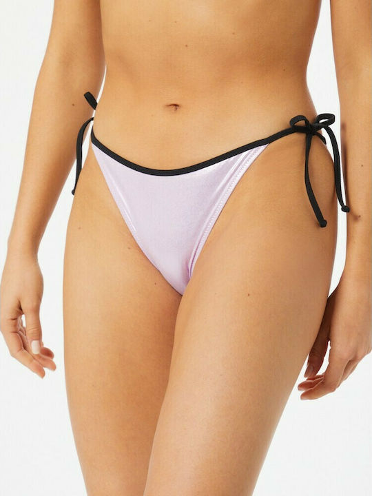 Diesel Bikini Slip with Ties Pink