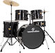 Soundsation Wrapped Finish 5 pcs Drum set in poplar Комплект Барабани Черен