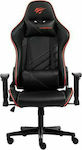 Havit GC930 Καρέκλα Gaming Δερματίνης με Ρυθμιζόμενα Μπράτσα Μαύρο/Κόκκινο