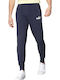Sweatpants with Elastic Navy Blue
