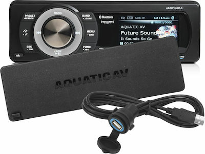 Eval Aquatic AV Ηχοσύστημα Σκάφους 4x45W Αδιάβροχο με Bluetooth / USB Μαύρο