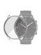 Carcasă de Silicon cu Sticlă în culoarea Argintiu pentru Amazfit GTR 2