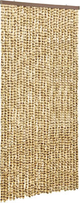 vidaXL Fabric Door Curtain Beige-Brown 100x220cm 325450