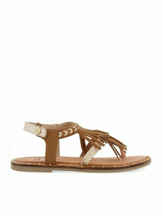 Gioseppo Kids' Sandals Πέδιλα με Κρόσσια Tabac Brown