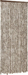 vidaXL Къртина за вратата Grey-Brown 90x220см 3...