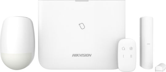Hikvision DS-PWA96-Kit-WE Drahtlos Alarmsystem mit Bewegungsmelder , Türsensor , Fernbedienung und Zentrale