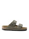 Arizona Soft Footbed Oiled Leather Leder Herrensandalen Faded Khaki Regelmäßig Passform