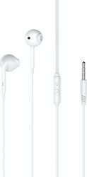 XO EP28 Earbuds Freihändig Kopfhörer mit Stecker 3.5mm Weiß