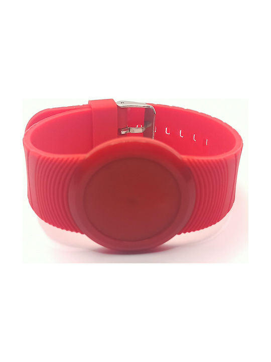 Kinder Digitaluhr mit Kautschuk/Plastik Armband Rot