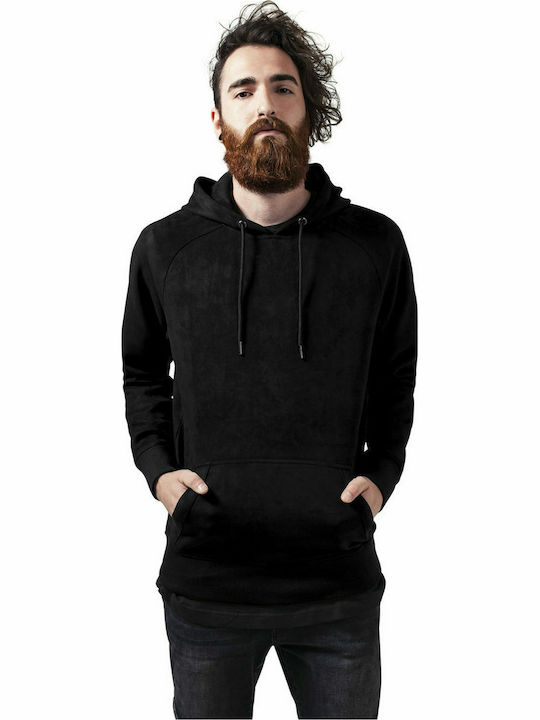 Urban Classics TB1393 Herren Sweatshirt mit Kapuze und Taschen Schwarz