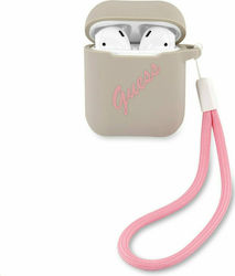 Guess Vintage Θήκη Σιλικόνης σε Γκρι χρώμα για Apple AirPods