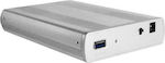 LogiLink Θήκη για Σκληρό Δίσκο 3.5" SATA III με σύνδεση USB3.0 σε Λευκό χρώμα