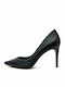 Carrano Leather Pointed Toe Stiletto Black High Heels