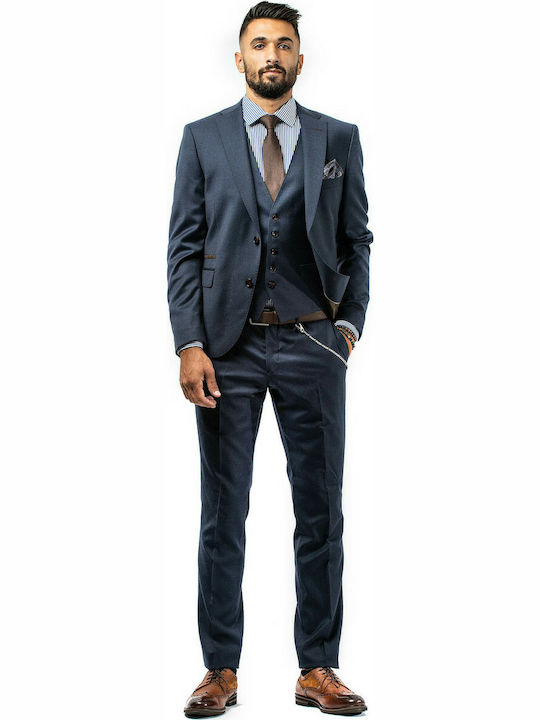 Fragosto Suit Wool - Navy