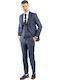 Fragosto Smokin Slim Fit Suit - Blue