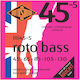 Rotosound Roto Bass Set of Nickel Wound Bass Strings 45 - 130" Standard 5-String