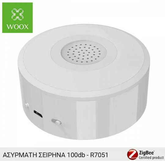 Woox Wireless ZigBee Alarm Siren Baterie Indoor 85dB 8x8cm
