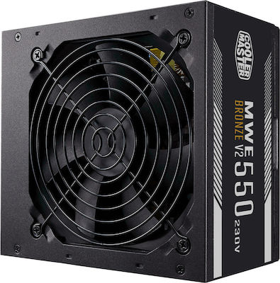 CoolerMaster MWE 550 Bronze rev. 2.0 550W Black Computer Power Supply Full Wired 80 Plus Bronze