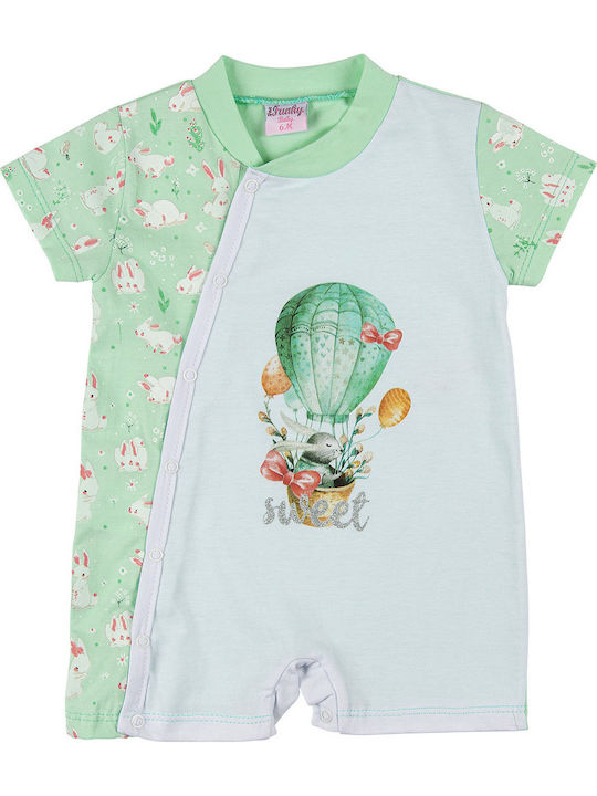 Funky Baby Bodysuit Set Short-Sleeved Green